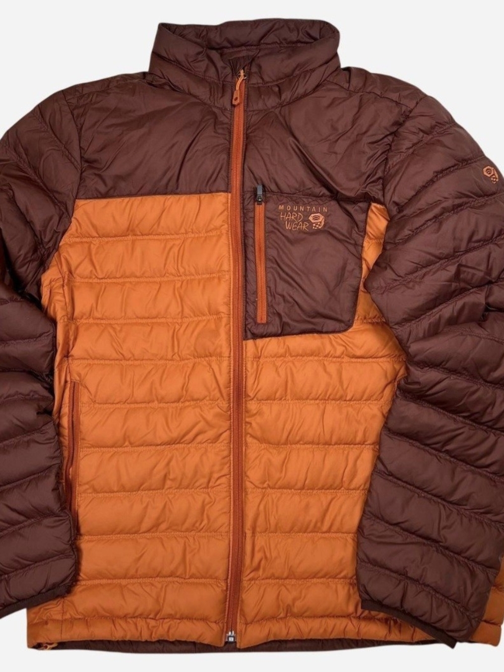 Mountain Hardwear Men's Two-Tone Insulated Jacket - Orange/Brown